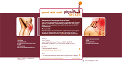 Desktop Screenshot of physiobecker.de