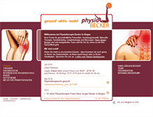 Tablet Screenshot of physiobecker.de